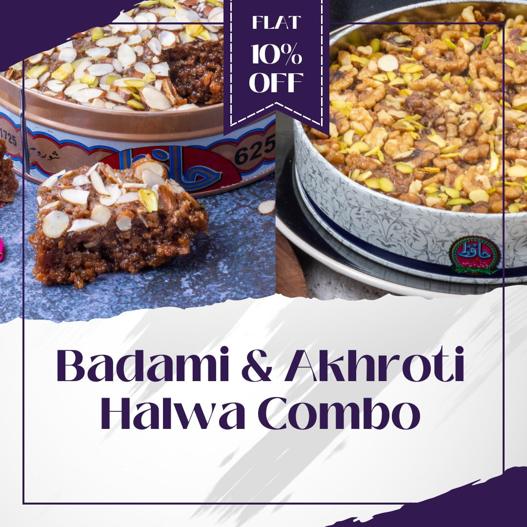 Badami & Akhroti Halwa Combo (Pack of 2)