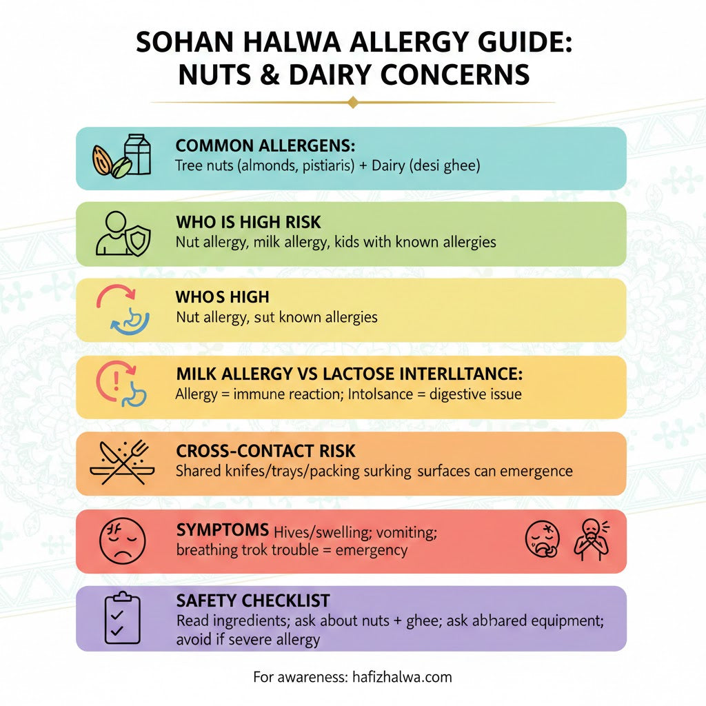 Sohan Halwa Allergy Information: Nuts & Dairy Concerns