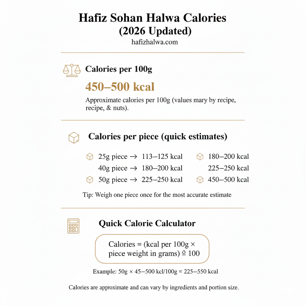 Hafiz Sohan Halwa Calories & Nutrition Facts